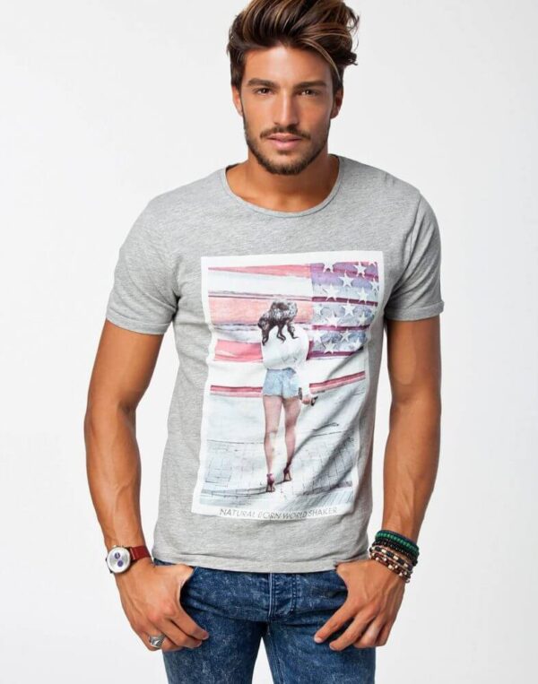 Men Soft Pure Cotton Round Neck Half Sleeve Tshirt